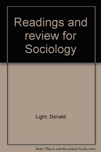 Imagen de archivo de Readings & Review for Sociology a la venta por Hammonds Antiques & Books