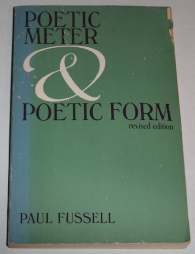 Stock image for Poetic Meter & Poetic Form for sale by BooksRun