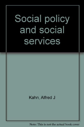 Beispielbild fr Social Policy and Social Services zum Verkauf von Concordia Books