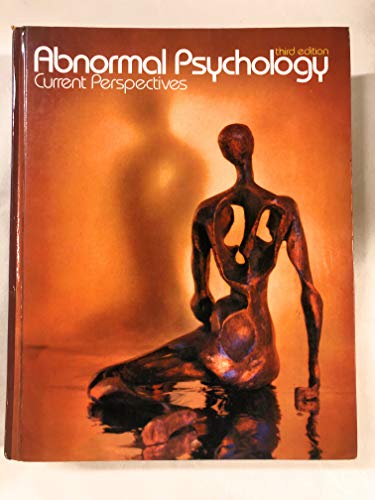 Stock image for Abnormal psychology, current perspectives for sale by ThriftBooks-Atlanta