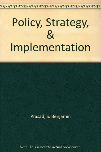 9780394325866: Policy, Strategy, & Implementation