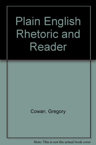 9780394326559: Plain English Rhetoric and Reader