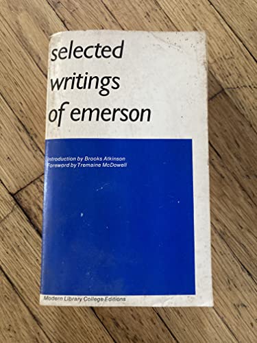 Beispielbild fr Selected writings of Emerson (Modern Library college editions) zum Verkauf von HPB-Diamond