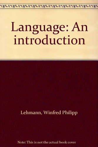 Stock image for Language: An introduction for sale by HPB-Red