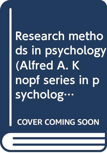 9780394328348: Research methods in psychology (Alfred A. Knopf series in psychology)