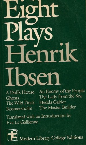 9780394328652: Eight Plays Henrik Ibsen (Modern Library College Editions) (English and Norwegian Edition)