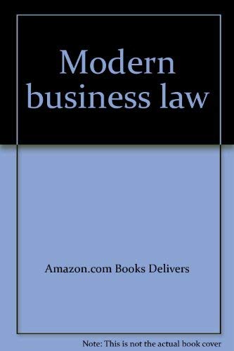 Stock image for Modern business law for sale by Book ReViews