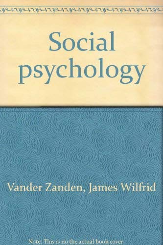 Stock image for Social psychology for sale by Wonder Book