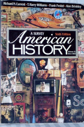 9780394330808: Title: American History A Survey Vol 2 6th Edition