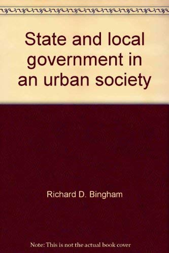 Stock image for State and local government in an urban society for sale by HPB-Red