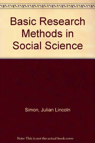 Stock image for Basic Research Methods in Social Science for sale by Better World Books