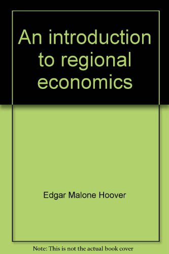 9780394334134: An introduction to regional economics