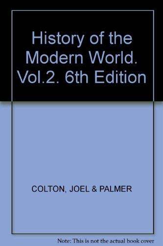 Stock image for History of the Modern World. Vol.2. 6th Edition for sale by Wonder Book