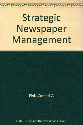 Imagen de archivo de Strategic Newspaper Management a la venta por Better World Books