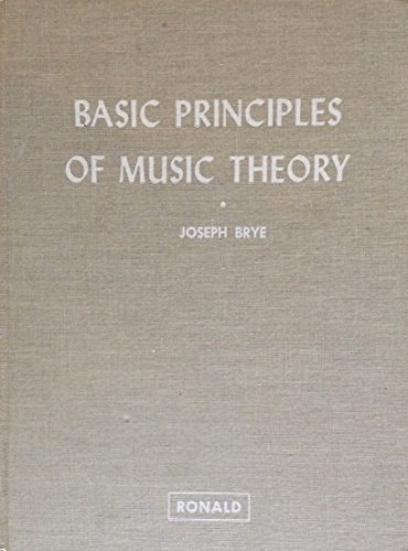 9780394344102: Basic Principles of Music