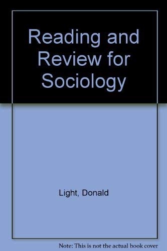 Imagen de archivo de Reading and Review for Sociology a la venta por SecondSale