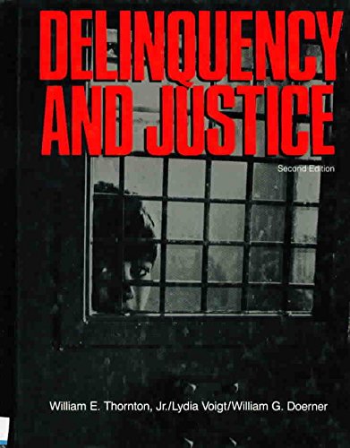 9780394347417: Delinquency and justice