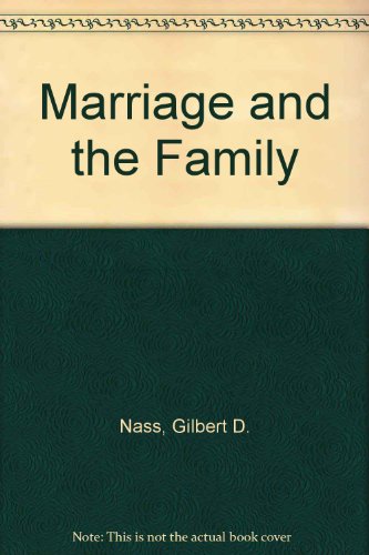 Stock image for Marriage and the Family for sale by Better World Books