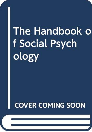 Imagen de archivo de Handbook of Social Psychology a la venta por Better World Books: West