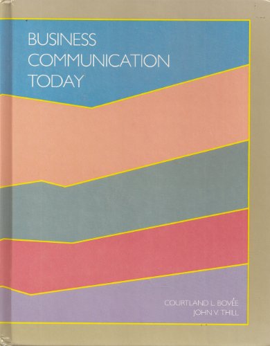 Stock image for Business Communication Today for sale by Better World Books