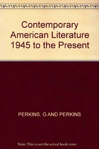9780394354323: Contemporary American Literature 1945 to the Present