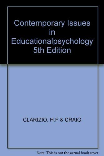 9780394356426: Contemporary Issues in Educationalpsychology 5th Edition