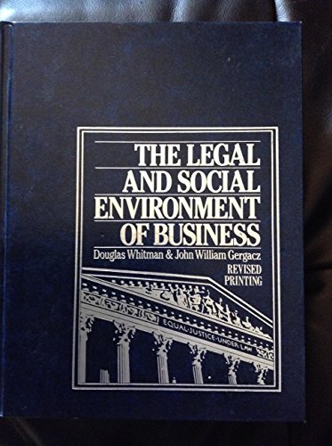 9780394363042: The Legal and Social Environment of Business