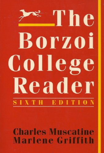 9780394372518: The Borzoi college reader