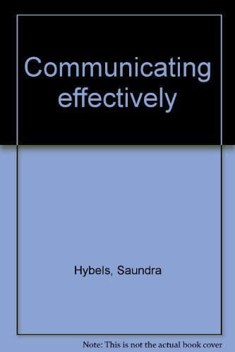 Imagen de archivo de Communicating Effectively a la venta por Better World Books