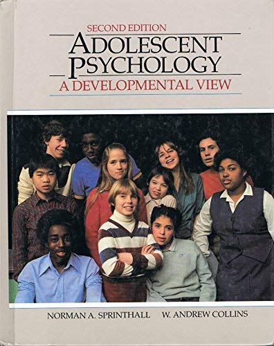 9780394375168: Adolescent Psychology: A Developmental View