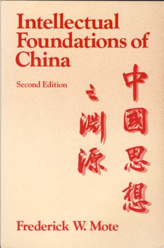 9780394383385: Intellectual Foundations of China, 2nd, Second Edition
