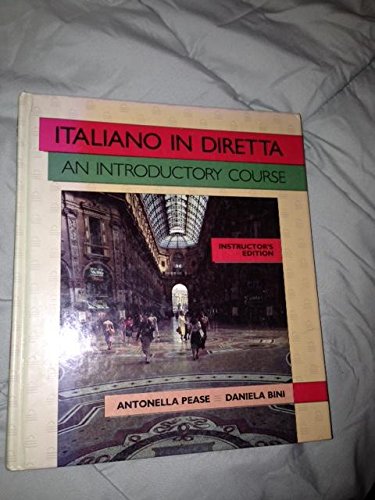 Beispielbild fr Italiano in Diretta: An Introductory Course; Instructor's Edition zum Verkauf von Better World Books