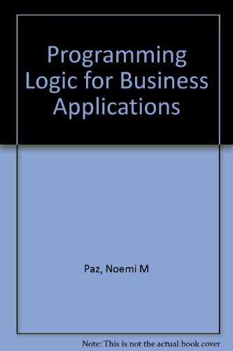 Stock image for Programming logic for business applications for sale by dsmbooks