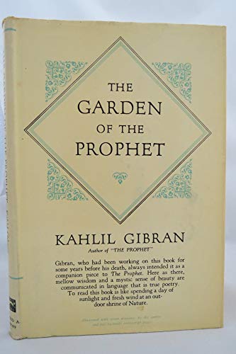Beispielbild fr Garden of the Prophet zum Verkauf von Better World Books: West