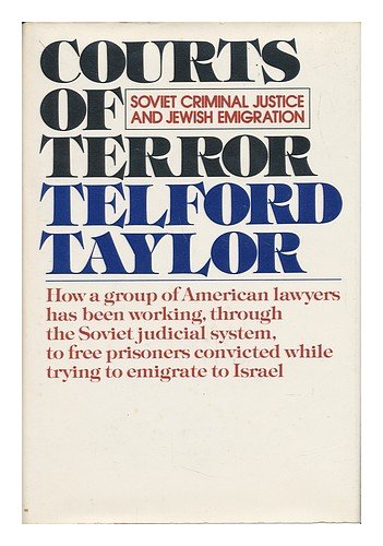 Beispielbild fr Courts of Terror : Soviet Criminal Justice and Jewish Emigration zum Verkauf von Better World Books