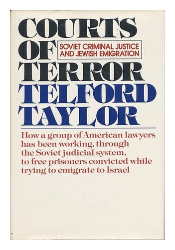 Stock image for Courts of Terror : Soviet Criminal Justice and Jewish Emigration for sale by Better World Books