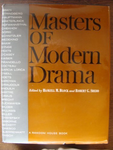 Imagen de archivo de Masters of Modern Drama a la venta por Front Cover Books