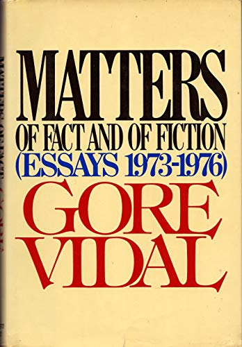

Matters of Fact and of Fiction (Essays 1973-1976)