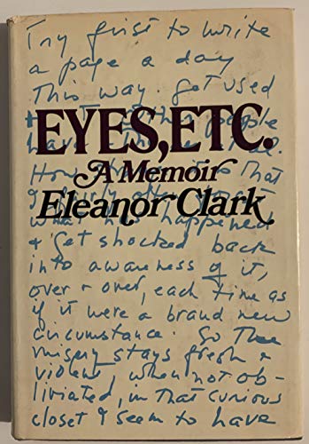 Beispielbild fr Eyes, etc: A memoir zum Verkauf von Wonder Book