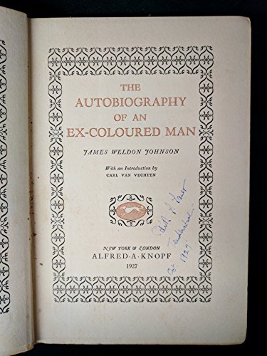 9780394415826: The Autobiography of an Ex-Coloured Man