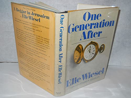 9780394439150: One Generation after [By] Elie Wiesel. Translated from the French by Lily Edelman and the Author - [Uniform Title: Entre Deux Soleils. English]