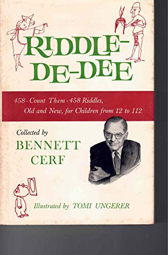 Stock image for Riddle-De-Dee for sale by Better World Books: West