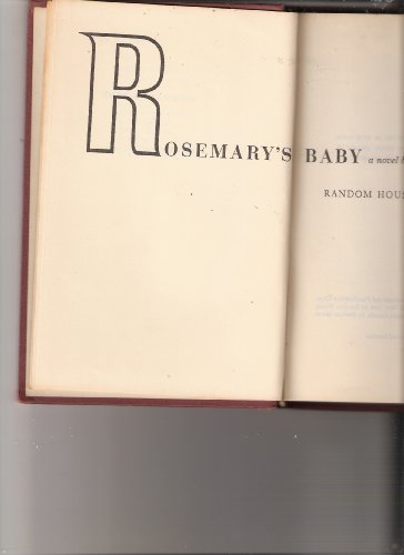 Imagen de archivo de ROSEMARY S BABY a la venta por Flip Your Wig