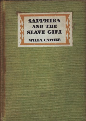 Beispielbild fr Sapphira and the Slave Girl zum Verkauf von Sequitur Books