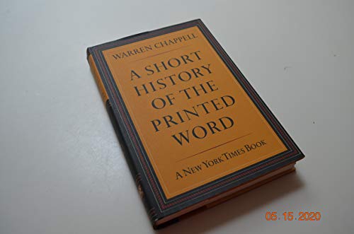 Stock image for Short History of the Printed Word for sale by Better World Books
