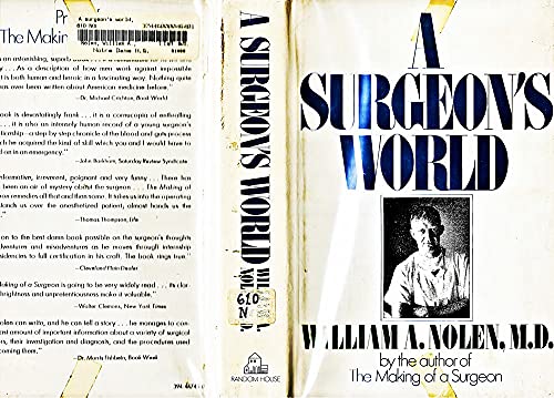 Beispielbild fr A Surgeon's World zum Verkauf von Jenson Books Inc