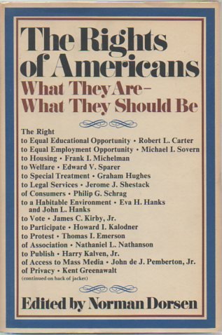 9780394467900: The Rights of Americans