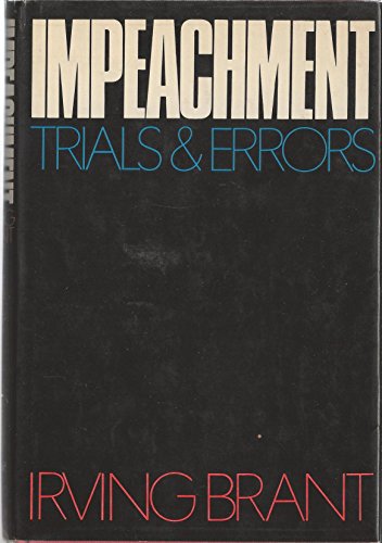 Beispielbild fr Impeachment: Trials and Errors zum Verkauf von Wonder Book