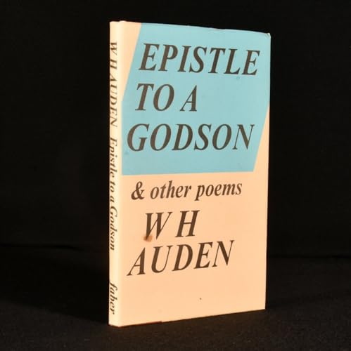 Beispielbild fr Epistle to a Godson and Other Poems zum Verkauf von Better World Books