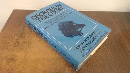 9780394482224: Disorder in the Court: Report of the Association of the Bar of the City of New York Special Committee on Courtroom Conduct